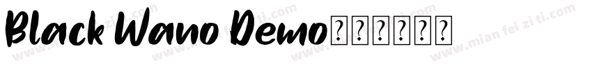 Black Wano Demo字体转换